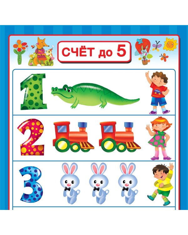 Раннее обучение. Первые плакаты с наклейками