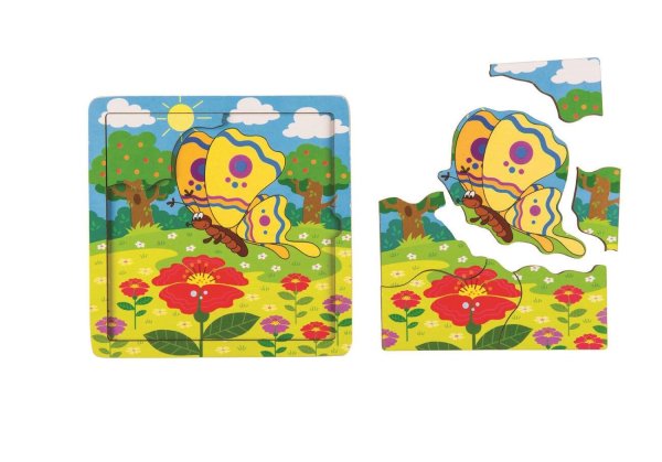 Игра из дерева "Бабочка" (собираем по картинке) (Baby Step)