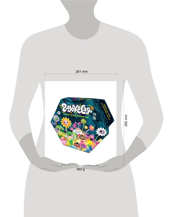 Игрушка из пластичных масс: легкий пластилин "Глюкосад": большой набор