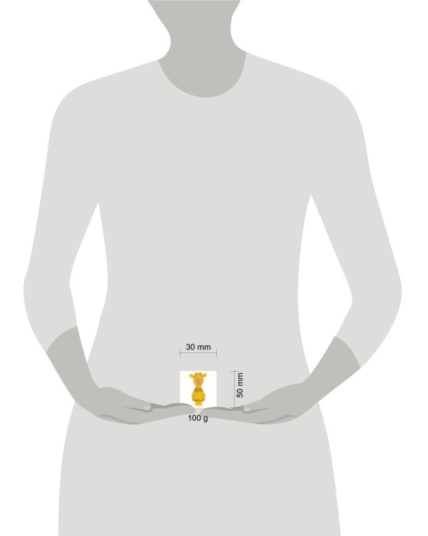 Игрушка для ванны Оранжевая корова Зо, 10см КАПИТОШКА в кор.200шт