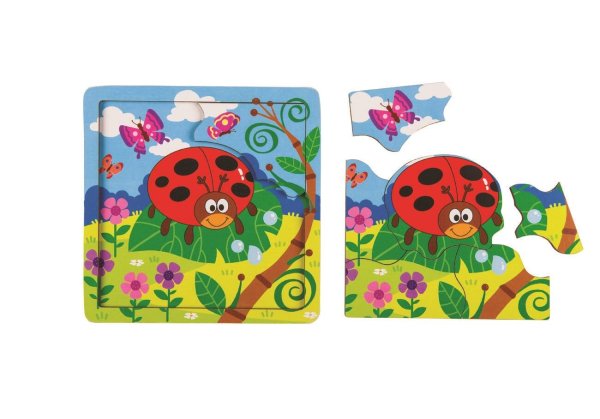 Игра из дерева "Божья коровка" (собираем по картинке) (Baby Step)