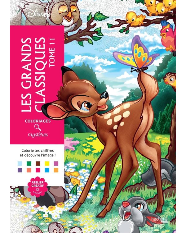 Coloriages mysteres Disney Les grands classiques Tome 11 Раскраска Волшебный мир Диснея Великая классика том 11 /Книги на английском языке