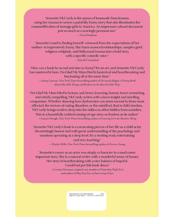 I`m glad my mom died (Jennette Mccurdy) Я рада что моя мама умерла (Дженнет Маккарди)/ Книги на английском языке