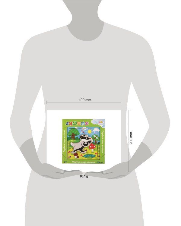 Игра из дерева "Енотик" (собираем и играем) (Baby Step)