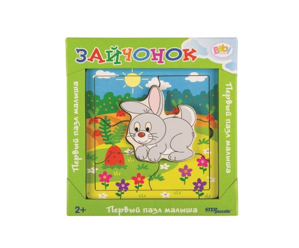 Игра из дерева "Зайчонок" (собираем и играем) (Baby Step)