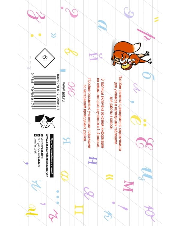 Таблицы по русскому языку для начальной школы