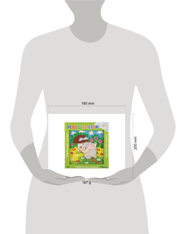 Игра из дерева "Мышонок" (собираем и играем) (Baby Step)