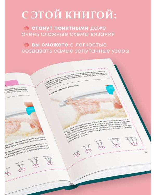 Вязание крючком. Полный японский справочник. 115 техник, приемов вязания, условных обозначений и их сочетаний