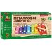 Игрушка дер. "Буратино" металлофон Радуга 24,5х13см в русс. кор. в кор.100шт