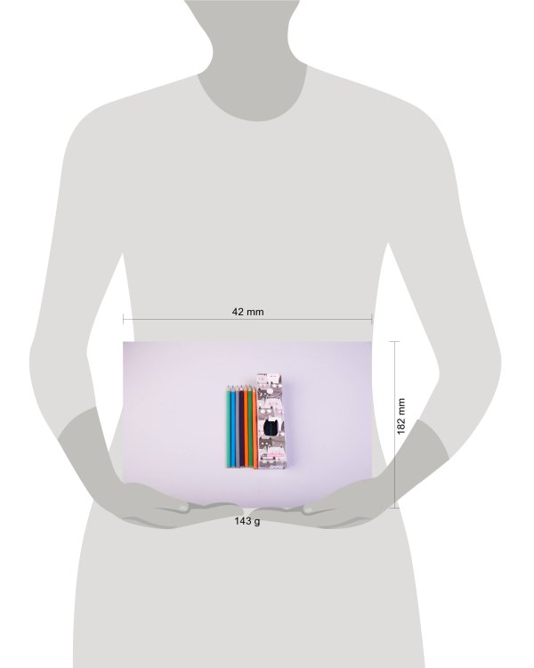 Милые коты. Пластиковый пенал с карандашами (24шт)