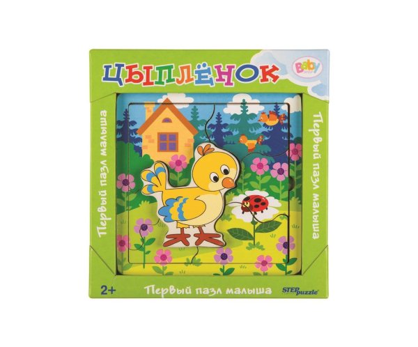 Игра из дерева "Цыплёнок" (собираем и играем) (Baby Step)