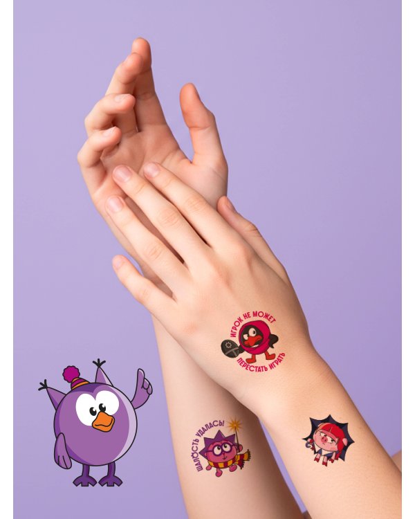 Смешарики. Переводные татуировки
