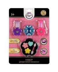 Косметика ДЛЯ ДЕВОЧЕК набор косметики: тени для век, лаки для ногтей МИЛАЯ ЛЕДИ в кор.2*150шт