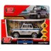 Машина металл UAZ HUNTER ПОЛИЦИЯ 11,5 см, двери, багаж, серебристый, кор. Технопарк в кор.2*36шт