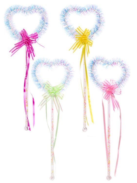 Световая палочка (42см) "Сердечко 2" (свет, бат. 3*AG13 в компл.) (Арт. 10154) кратно 10