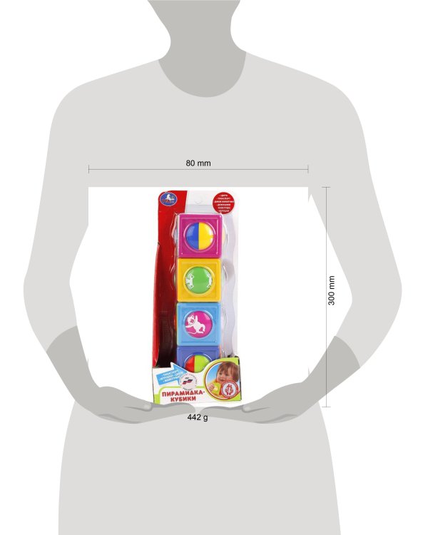 ПИРАМИДКА-КУБИКИ "УМКА" ЦВЕТА, ЖИВОТНЫЕ, ИГРУШКИ, ТРАНСПОРТ, В АССОРТ. В КОР. 30*12СМ в кор.2*30шт