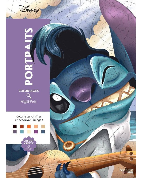 Coloriages mysteres Disney Portraits Раскраска Волшебный мир Диснея Портреты /Книги на английском языке