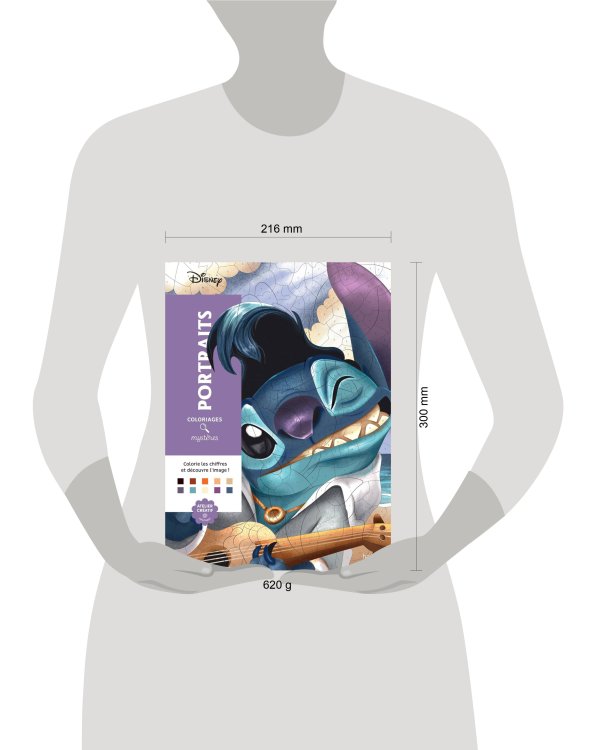 Coloriages mysteres Disney Portraits Раскраска Волшебный мир Диснея Портреты /Книги на английском языке