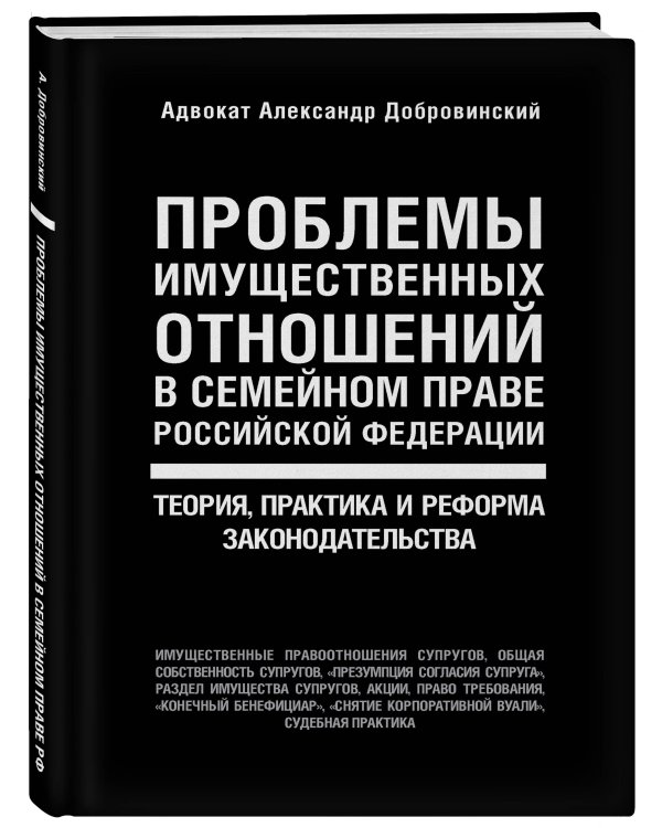 Проблемы имущественных отношений в семейном праве Российской Федерации. Теория, практика и реформа законодательства