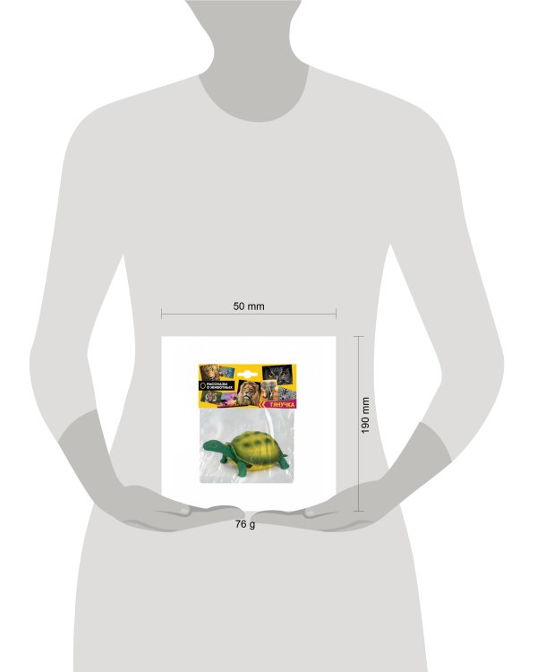 Тянучка черепаха 20 см.пластизоль.сингл в пакете ИГРАЕМ ВМЕСТЕ в кор.2*48шт