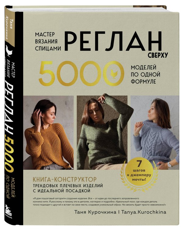 Мастер вязания спицами. РЕГЛАН сверху. 5000 моделей по одной формуле. Книга-конструктор трендовых плечевых изделий с идеальной посадкой