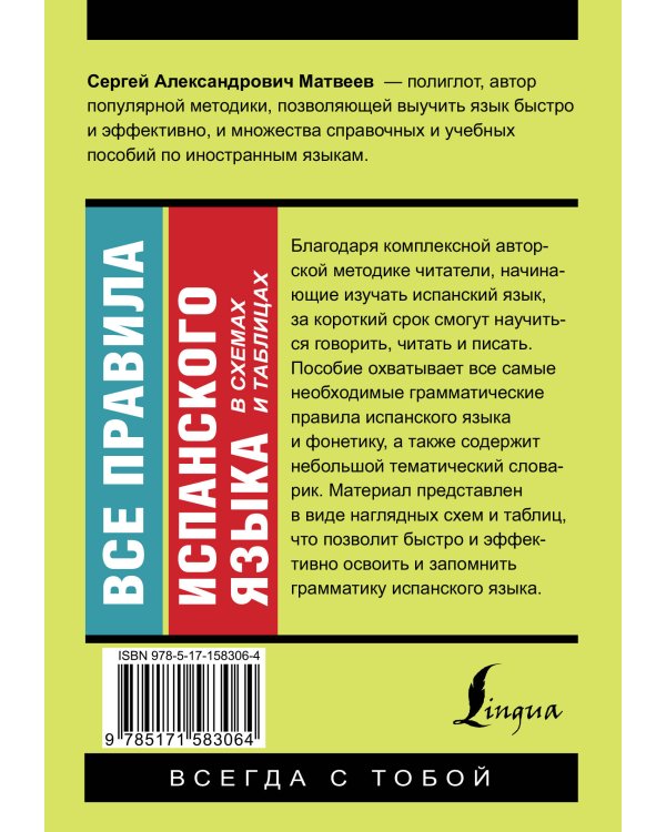 Все правила испанского языка в схемах и таблицах