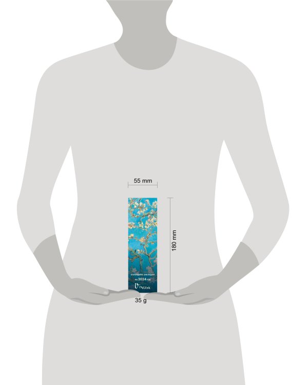 Винсент Ван Гог. Календари-закладки на 2024 год (12 шт., на перфорации)