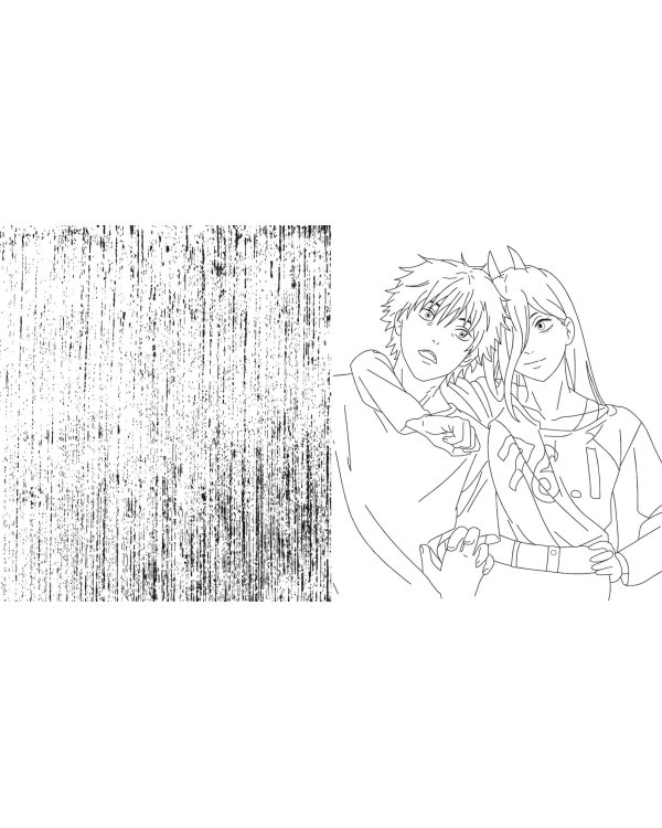 Человек-бензопила. Раскраска для настоящих фанатов