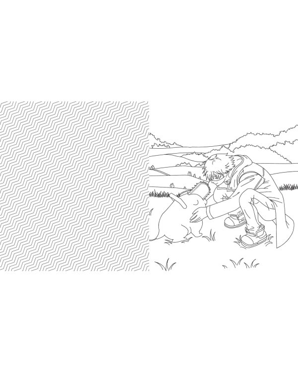 Человек-бензопила. Раскраска для настоящих фанатов