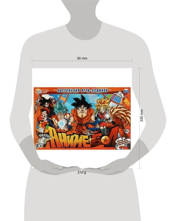 Анимебол. Настольная игра-ходилка. 217х330х27 мм. Умные игры. в кор.20шт