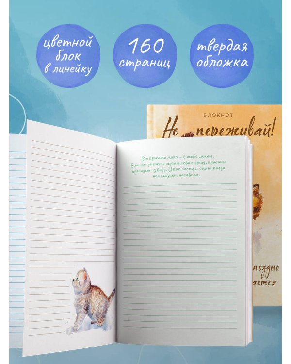Блокнот. Не переживай! Все плохое рано или поздно заканчивается
