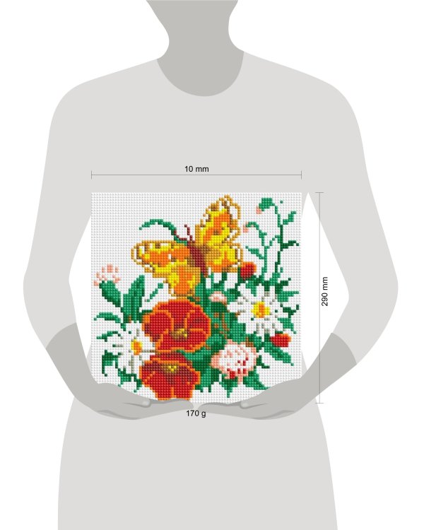 455-ST-PS Бабочка на лугу