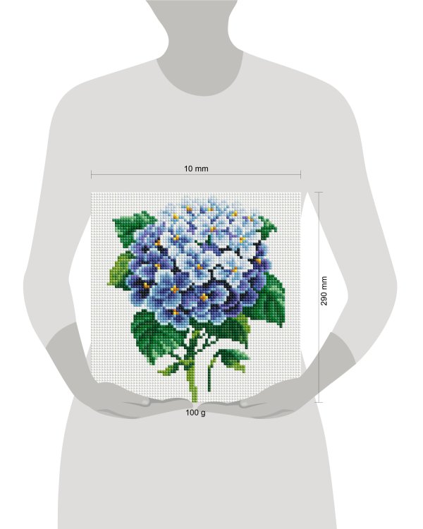 461-ST-PS Ветка гортензии