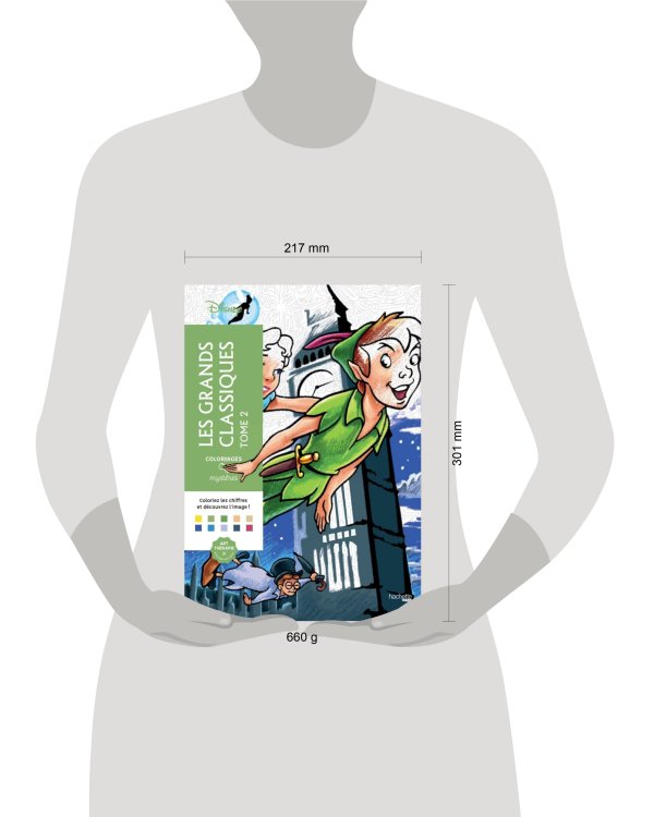 Coloriages mysteres Disney Les grands classiques Tome 2 Раскраска Волшебный мир Диснея Великая классика том 2 /Книги на английском языке