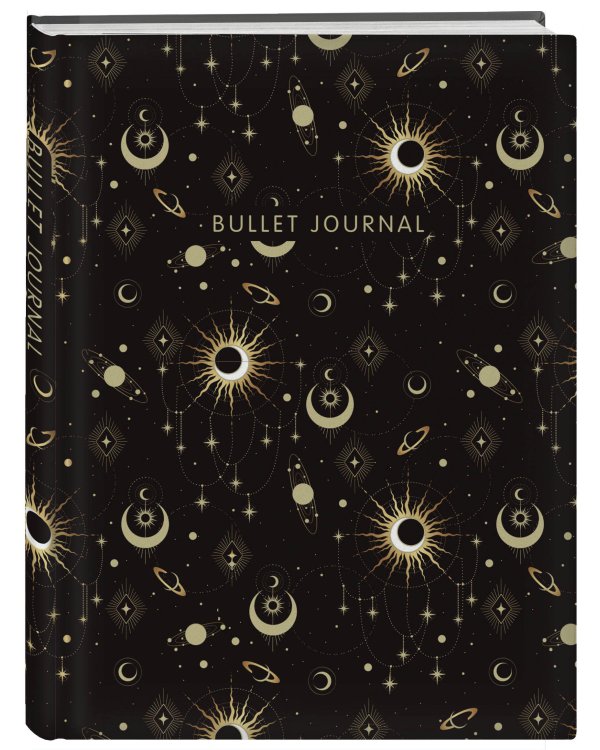 Блокнот в точку: Bullet Journal (эзотерический темный, 160 c., с наклейками)