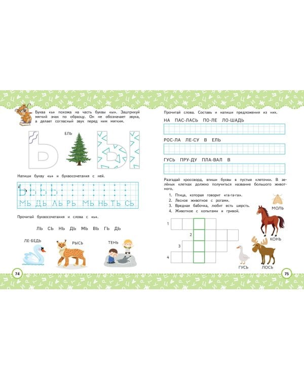 Чтение и письмо. Профилактика трудностей в обучении. 5+