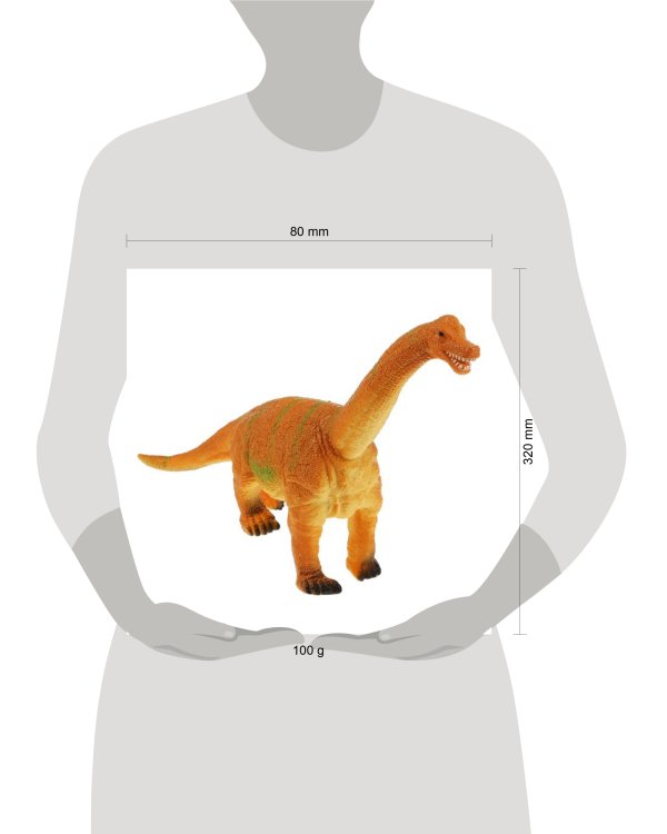 Игрушка пластизоль динозавр брахиозавр 31*9*26 см, хэнтэг ИГРАЕМ ВМЕСТЕ в кор.2*36шт