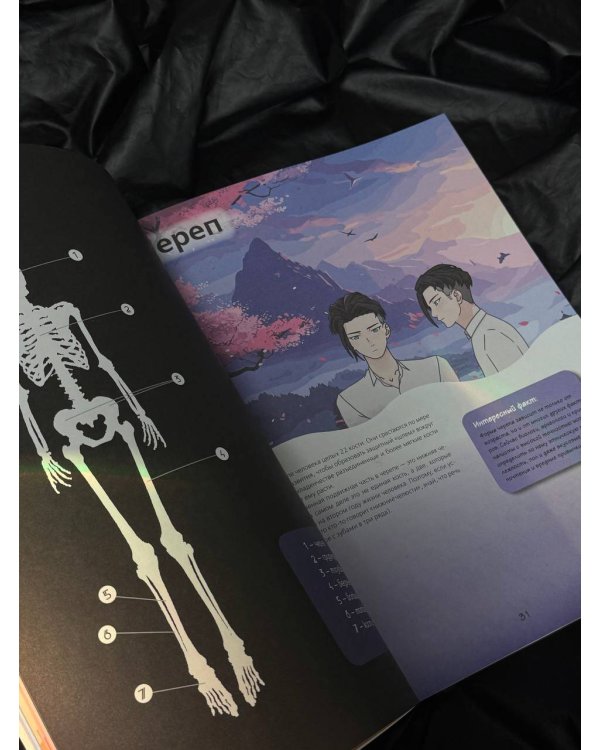 Атлас анатомии в стиле манга