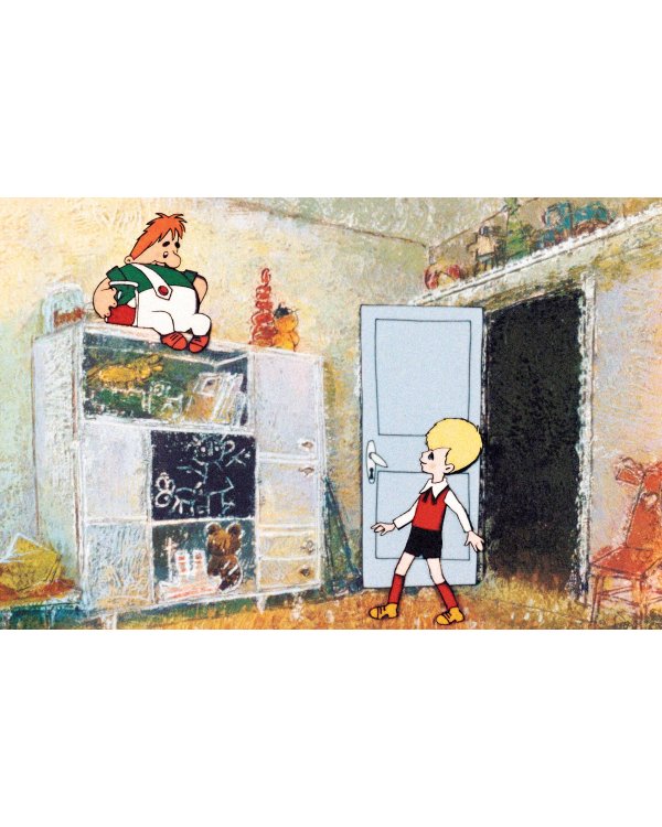 Малыш и Карлсон, который живёт на крыше (илл. А. Савченко)