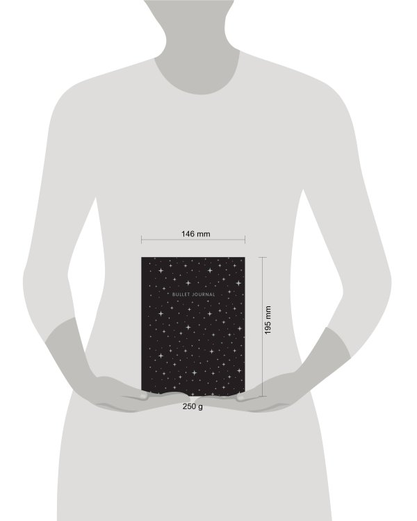 Блокнот в точку: Bullet Journal (ночное небо, 160 c., с наклейками)