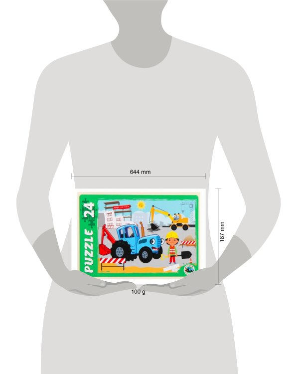 15. МАКСИ-ПАЗЛЫ 24 элемента. Лицензия/ СИНИЙ ТРАКТОР №6 (Арт. ПУ24-1776)