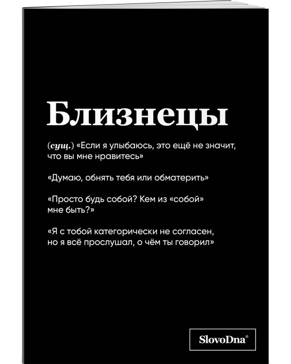 Тетрадь в клетку SlovoDna. Близнецы (А5, 48 л., мягкая обложка)