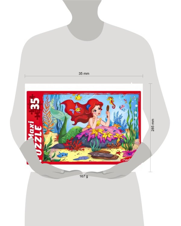 МАКСИ-ПАЗЛЫ. 35 элементов "МЕЧТЫ РУСАЛОЧКИ" (Арт. ПМ35-7319)