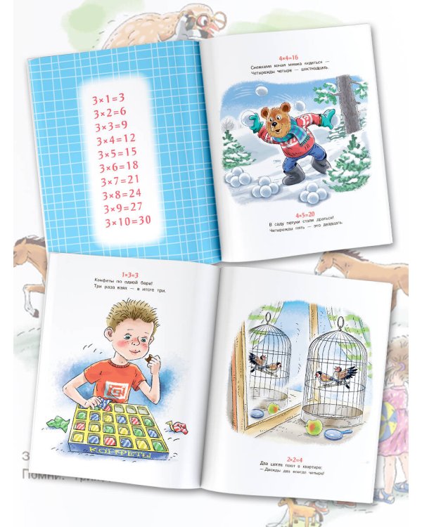 Таблица умножения в стихах и картинках