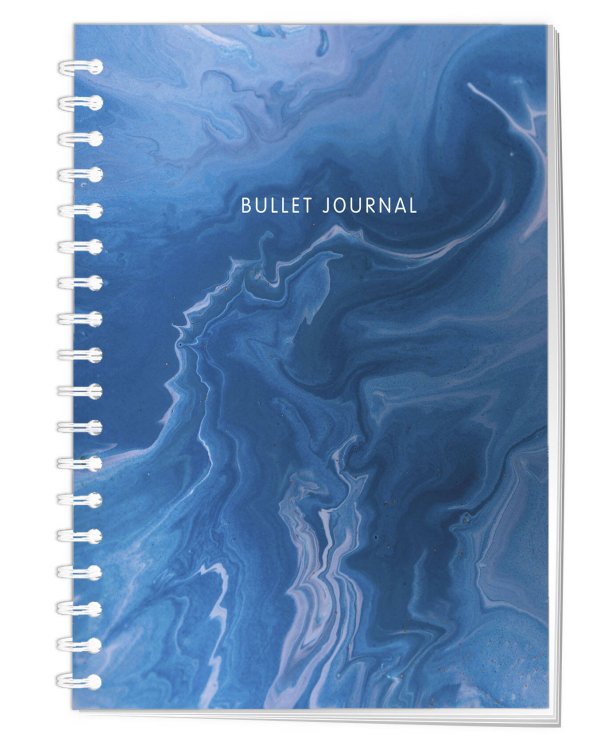 Блокнот в точку: Bullet Journal (мрамор, 144 c., пружина)