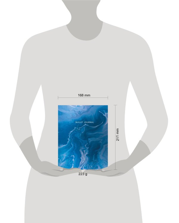 Блокнот в точку: Bullet Journal (мрамор, 144 c., пружина)