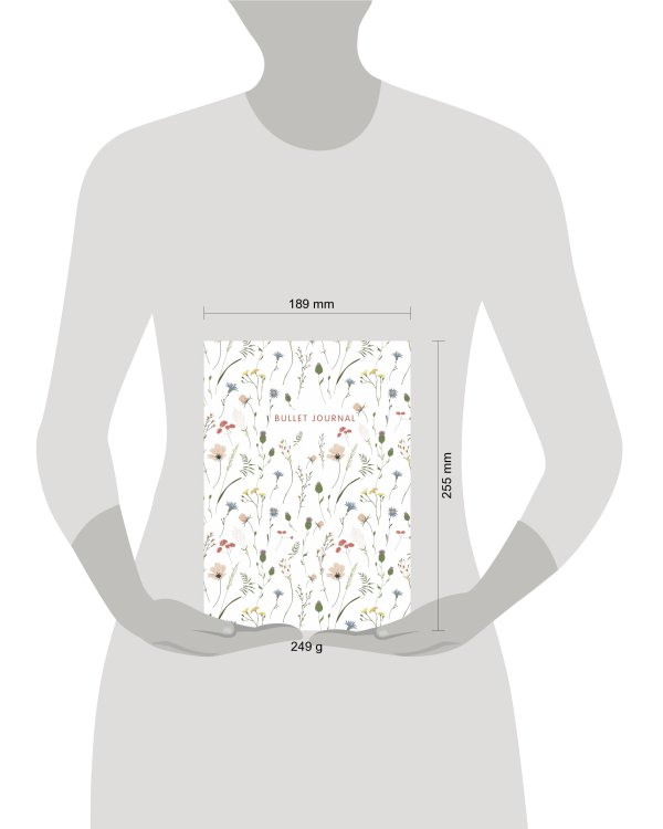Блокнот в точку: Bullet Journal (полевые цветы, 120 c., пружина)