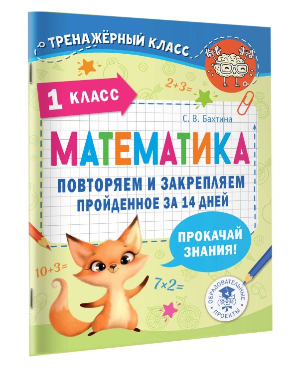 Математика. Повторяем и закрепляем пройденное в 1 классе за 14 дней