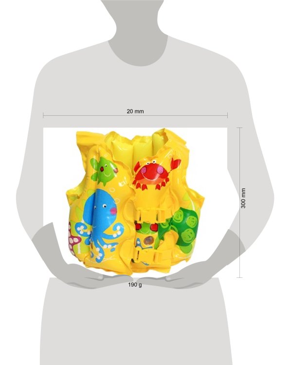 Жилет для плавания 41x30 см. Веселые рыбки INTEX. Арт. 59661NP