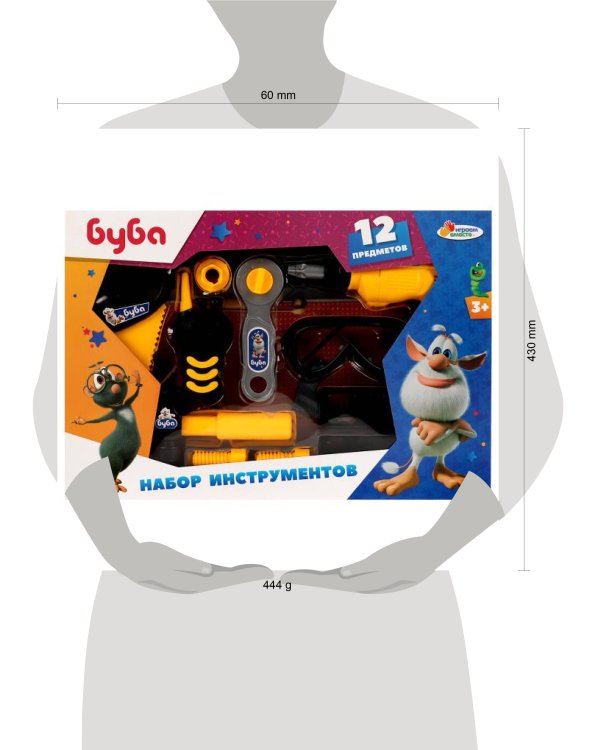Набор инструментов БУБА кор.43*29,7*5,5см ИГРАЕМ ВМЕСТЕ в кор.2*18шт